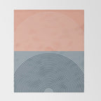 Minimal Rainbow Color Block VII Throw Blanket Gallery Image 2