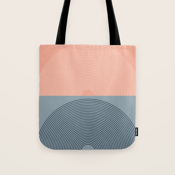 Minimal Rainbow Color Block VII Tote Bag Gallery Image 1