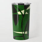Abstract botanical-green shape  Travel Mug Gallery Image 1