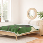 Abstract botanical-green shape  Duvet Cover Gallery Image 2