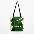 Abstract botanical-green shape  Tote Bag Gallery Image 2