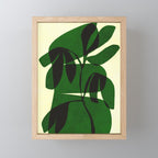 Abstract botanical-green shape  Mini Art Print Gallery Image 1