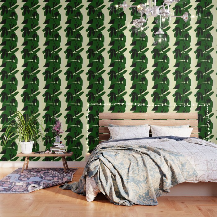 Abstract botanical-green shape  Wallpaper Gallery Image 1