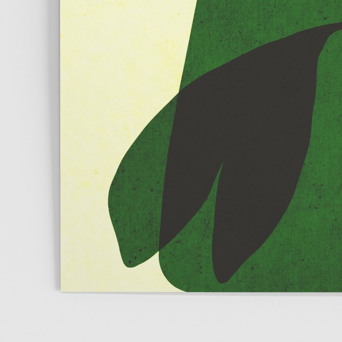 Abstract botanical-green shape  Poster Gallery Image 3