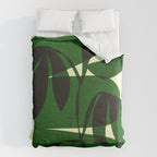 Abstract botanical-green shape  Comforter Gallery Image 6