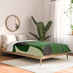 Abstract botanical-green shape  Comforter Gallery Image 2