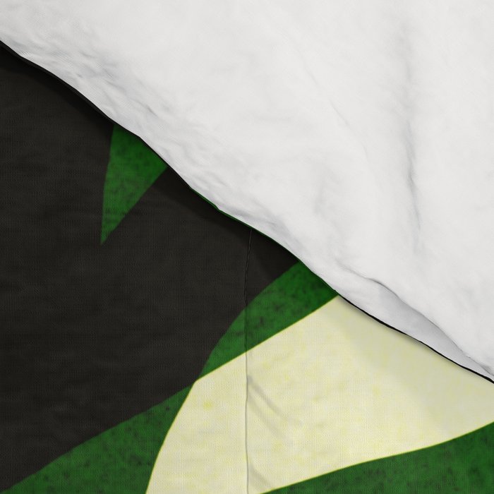 Abstract botanical-green shape  Comforter Gallery Image 4