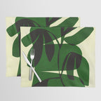 Abstract botanical-green shape  Placemat Gallery Image 1
