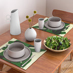 Abstract botanical-green shape  Placemat Gallery Image 2
