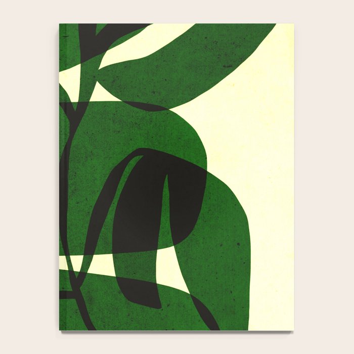 Abstract botanical-green shape  Notebook Gallery Image 4