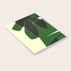 Abstract botanical-green shape  Notebook Gallery Image 3