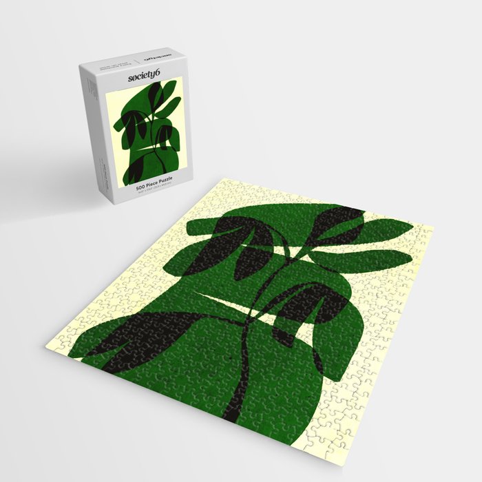 Abstract botanical-green shape  Jigsaw Puzzle Gallery Image 2