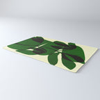 Abstract botanical-green shape  Rug Gallery Image 3
