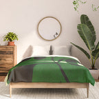 Abstract botanical-green shape  Comforter Gallery Image 3