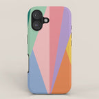 Geometric Triangles I Bright Pastel iPhone Case Gallery Image 1