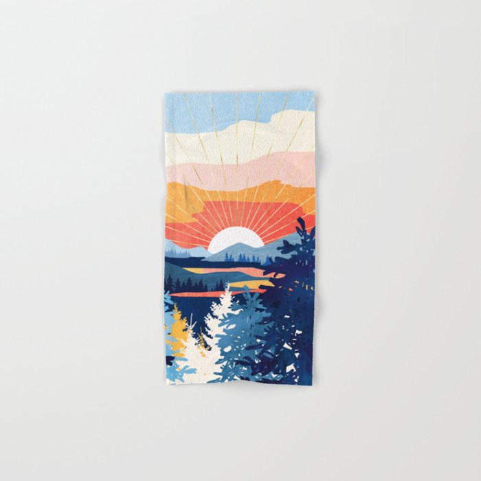 Sunset Lake Bath Towel Gallery Image 1