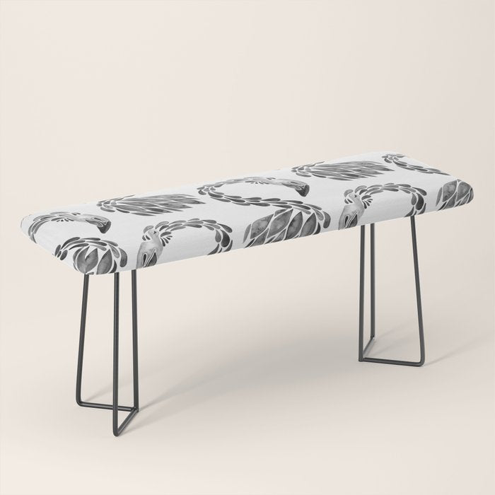 Miami Flamingo - Black Ink Bench Gallery Image 1