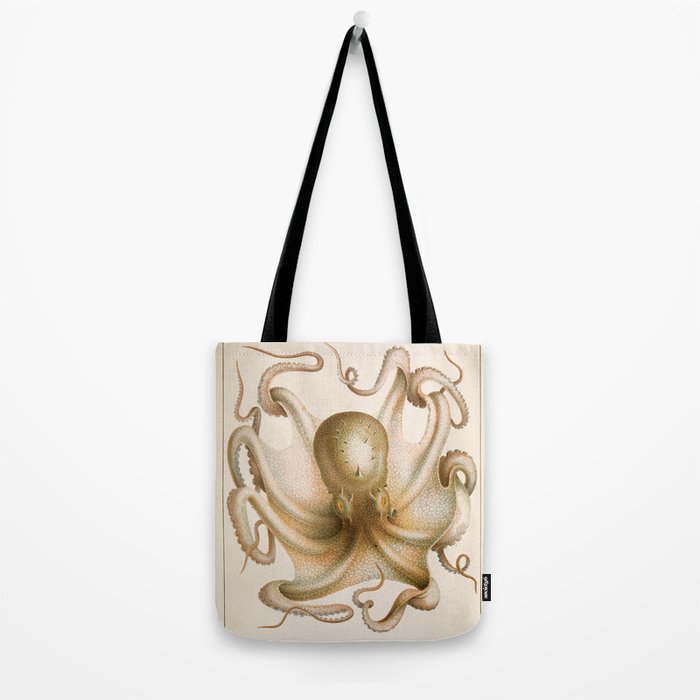 Octopus from "Mollusques Méditeranéens" by Jean Baptiste Vérany, 1851 Tote Bag Gallery Image 2