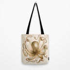 Octopus from "Mollusques Méditeranéens" by Jean Baptiste Vérany, 1851 Tote Bag Gallery Image 2