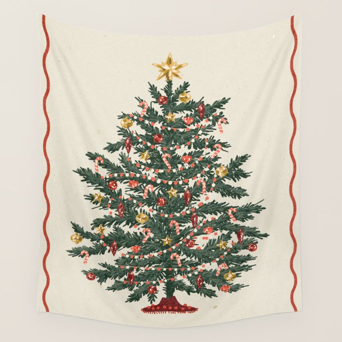 Christmas tree Wall Tapestry Gallery Image 1