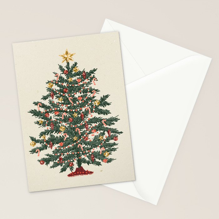 Christmas tree Stationery Card Gallery Image 2
