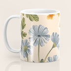Wild Flowers ~ vol4. ~ light  vintage inspired botanical Coffee Mug Gallery Image 3