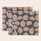 Navy Pumpkins Placemat Gallery Image 1