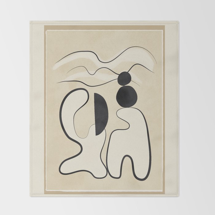Minimal Abstraction 8 Throw Blanket Gallery Image 2