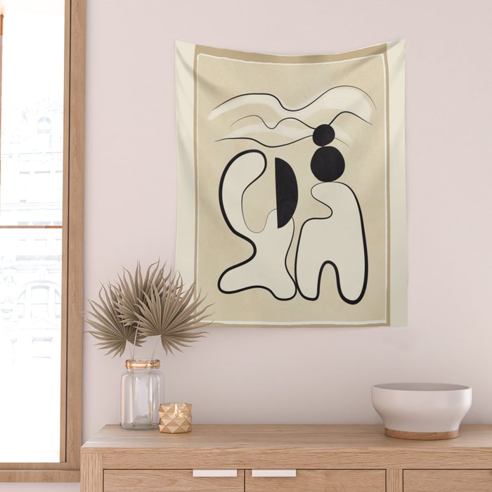 Minimal Abstraction 8 Wall Tapestry Gallery Image 2