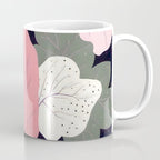 Hope Blossoms, Nature Botanical Dark Garden, Positivity Blush Pastel Bohemian, Vintage Illustration Painting Neutral Eclectic Plants Coffee Mug Gallery Image 1