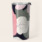 Hope Blossoms, Nature Botanical Dark Garden, Positivity Blush Pastel Bohemian, Vintage Illustration Painting Neutral Eclectic Plants Travel Mug Gallery Image 2