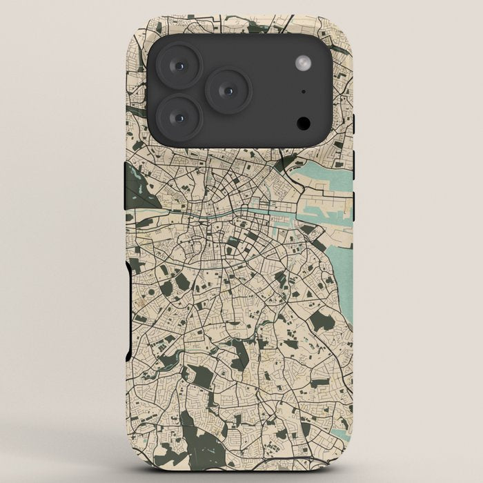 Dublin City Map of Ireland - Vintage iPhone Case Gallery Image 7