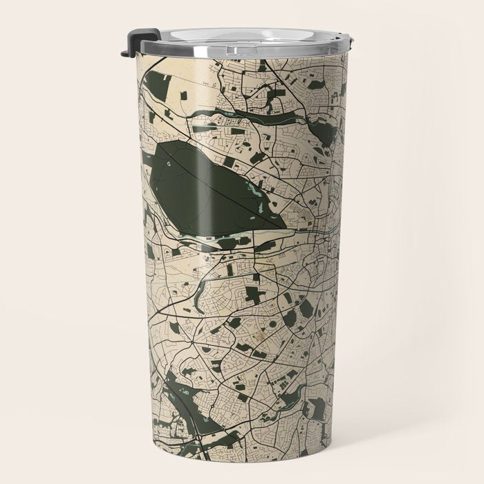 Dublin City Map of Ireland - Vintage Travel Mug Gallery Image 3