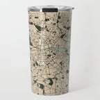 Dublin City Map of Ireland - Vintage Travel Mug Gallery Image 1