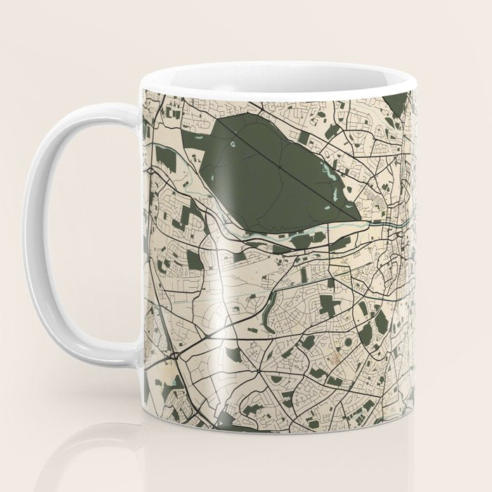 Dublin City Map of Ireland - Vintage Coffee Mug Gallery Image 3