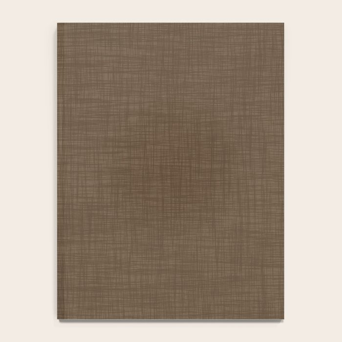Cozy Linen Effect in Coffee Liqueur Brown Notebook Gallery Image 4