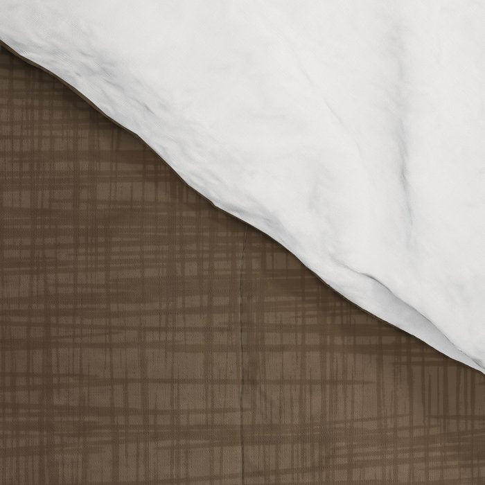 Cozy Linen Effect in Coffee Liqueur Brown Comforter Gallery Image 4