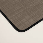 Cozy Linen Effect in Coffee Liqueur Brown Desk Mat Gallery Image 4