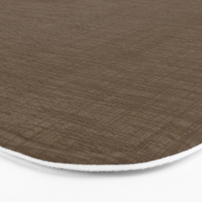 Cozy Linen Effect in Coffee Liqueur Brown Bath Mat Gallery Image 3