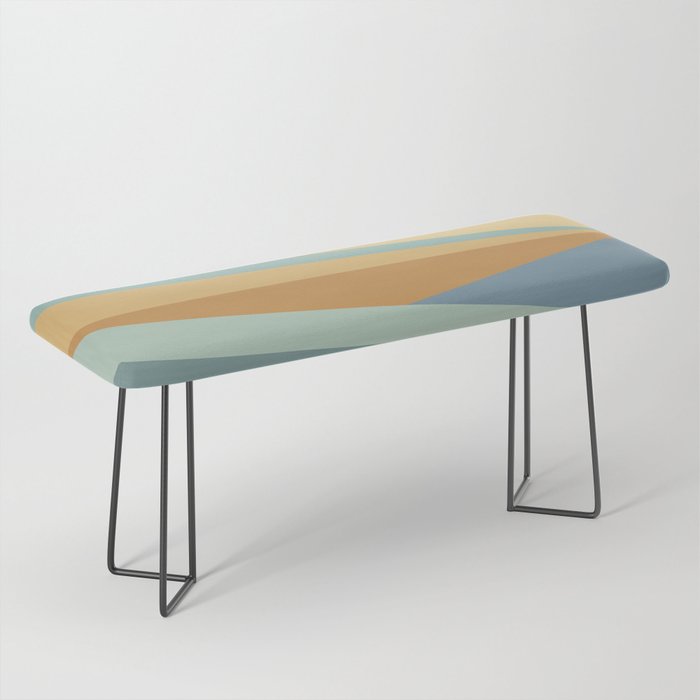 Geometric Triangles XIII Retro Summer Bench Gallery Image 1