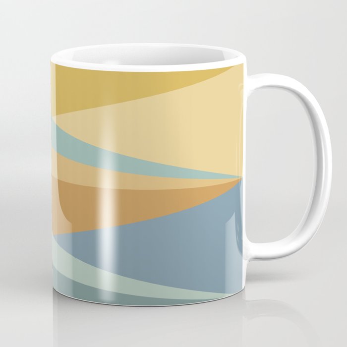 Geometric Triangles XIII Retro Summer Coffee Mug Gallery Image 1