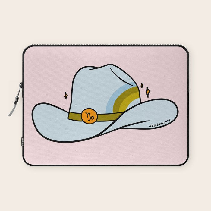 Capricorn Cowboy Hat Laptop Sleeve Gallery Image 1