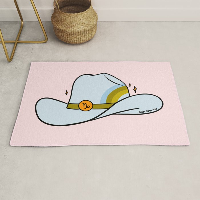 Capricorn Cowboy Hat Rug Gallery Image 1