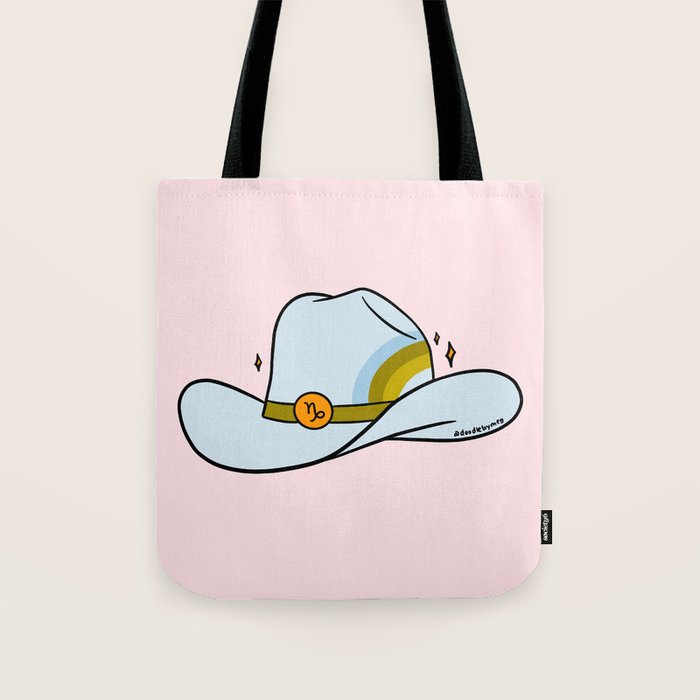 Capricorn Cowboy Hat Tote Bag Gallery Image 1