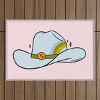 Capricorn Cowboy Hat Outdoor Rug Gallery Image 1