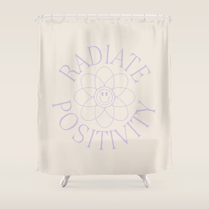 Radiate Positivity Shower Curtain Gallery Image 1