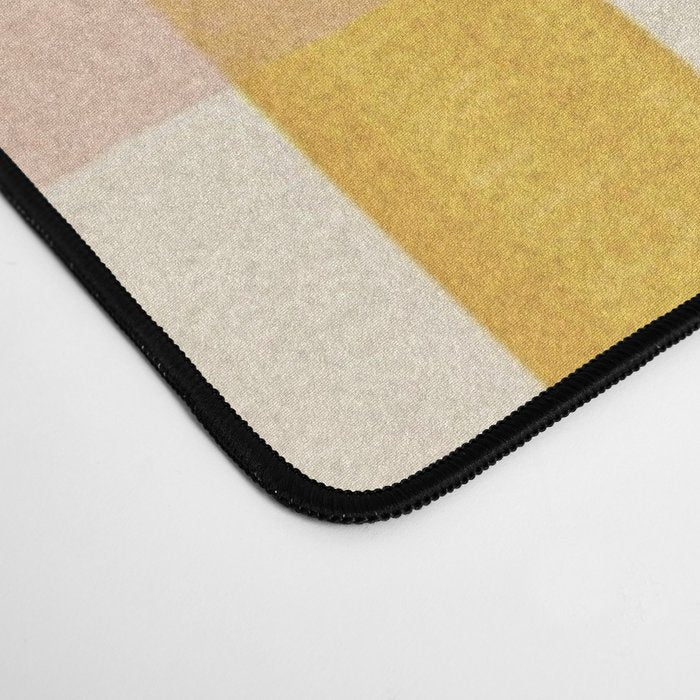 Pastel plaid Desk Mat Gallery Image 4