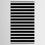 Bold Black And White Simple Stripes Elegant Minimalistic Style Tablecloth Gallery Image 2
