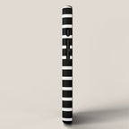 Bold Black And White Simple Stripes Elegant Minimalistic Style iPhone Case Gallery Image 2