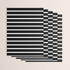 Bold Black And White Simple Stripes Elegant Minimalistic Style Wrapping Paper Gallery Image 3